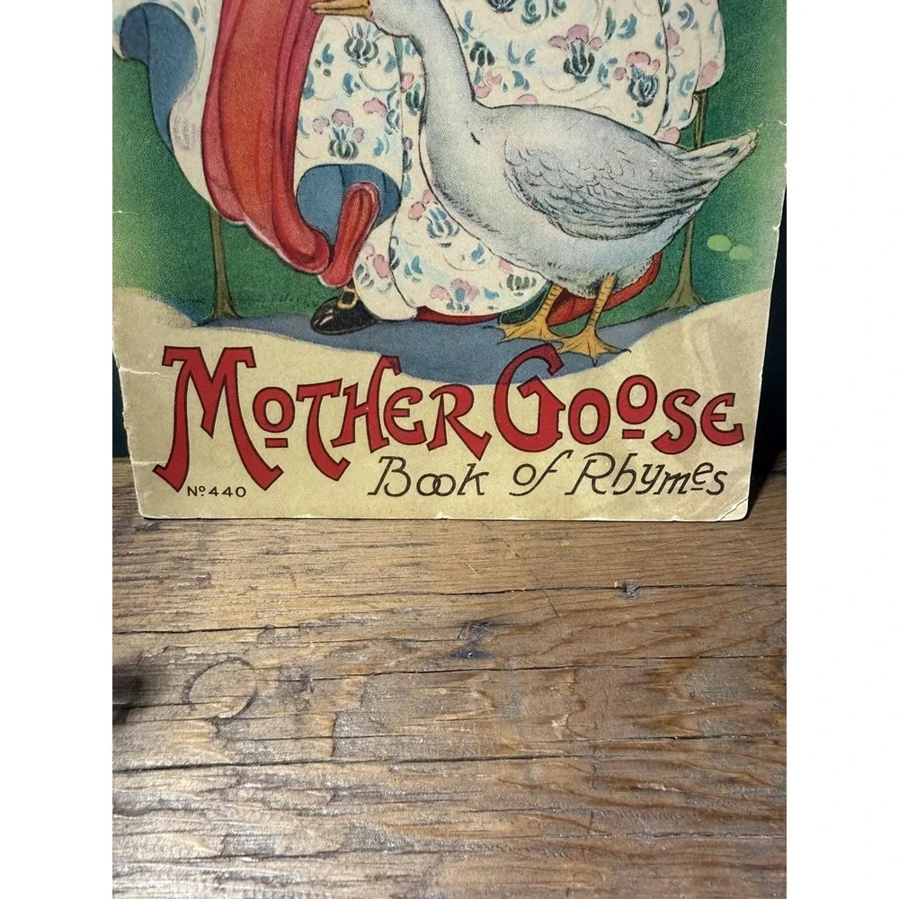 Mother Goose Book of Rhymes 1917 No.44 Margaret Evans Price Large Shape Book